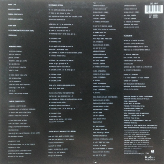 Sting - ...Nada Como El Sol (Selecciones Especiales En Español Y Portugues) | A&M Records (393 295-1)