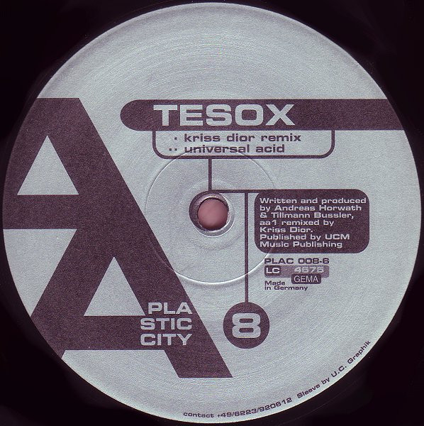 Tesox - Funky Bassline (Kriss Dior Remix) | Plastic City (PLAC 008-6) - 2