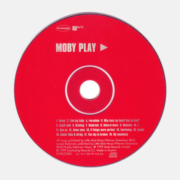 Moby - Play | Everlasting Records (EVERCD 085) - 4 Moby - Play | Everlasting Records (EVERCD 085) - 4