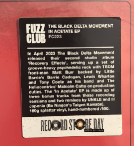 The Black Delta Movement - In Acetate | Fuzz Club Records (FC223V12) - 3 The Black Delta Movement - In Acetate | Fuzz Club Records (FC223V12) - 3