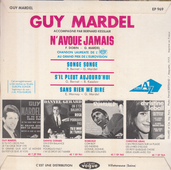 Guy Mardel - N'avoue Jamais | Disc'AZ (EP 969) - 2