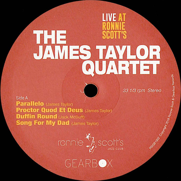 The James Taylor Quartet - Bumpin' On Frith Street - Live At Ronnie Scott's | Gearbox Records (RSGB1002) - 3 The James Taylor Quartet - Bumpin' On Frith Street - Live At Ronnie Scott's | Gearbox Records (RSGB1002) - 3