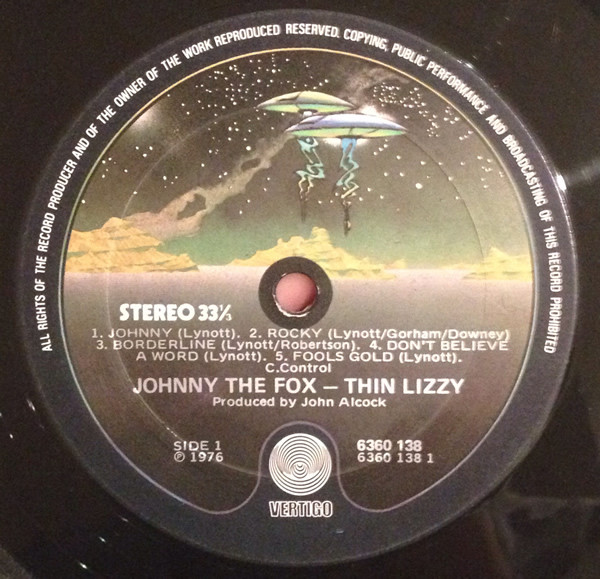 Thin Lizzy - Johnny The Fox | Vertigo (6360 138) - 4