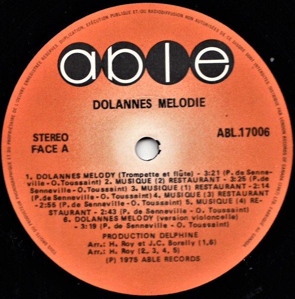 Jean-Claude Borelly - Dolannes Melodie | Able (ABL. 17006) - 3 Jean-Claude Borelly - Dolannes Melodie | Able (ABL. 17006) - 3
