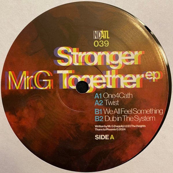 Mr. G - Stronger Together | NDATL Muzik (NDATL 039) - main Mr. G - Stronger Together | NDATL Muzik (NDATL 039) - main