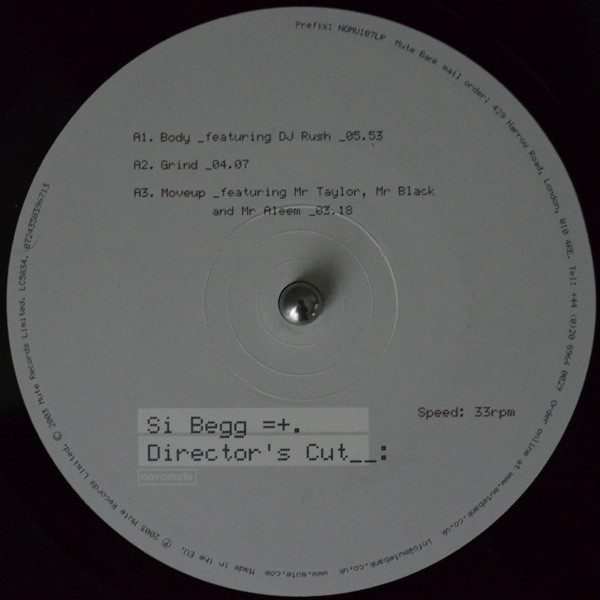 Si Begg - Director's Cut | NovaMute (NOMU107LP) - 3