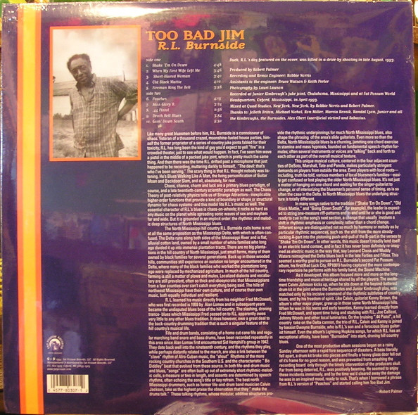 R.L. Burnside - Too Bad Jim | Fat Possum Records (80307-1) - 2 R.L. Burnside - Too Bad Jim | Fat Possum Records (80307-1) - 2