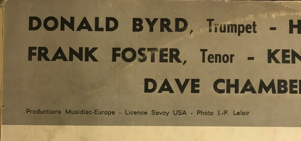 Donald Byrd - Byrd's Word | Savoy-Musidisc (SA 6014) - 3 Donald Byrd - Byrd's Word | Savoy-Musidisc (SA 6014) - 3