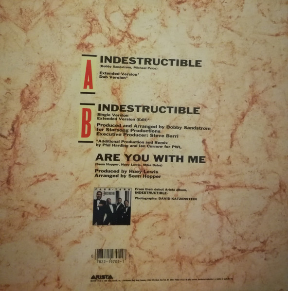 Four Tops - Indestructible | Arista (AD1-9705) - 2