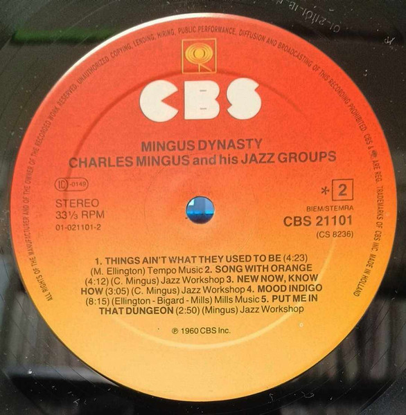 Charles Mingus - Mingus Dynasty | CBS (CBS 21101) - 4