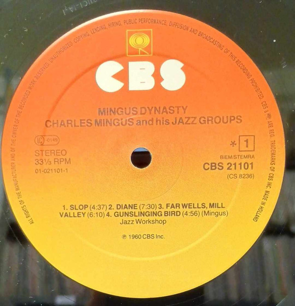 Charles Mingus - Mingus Dynasty | CBS (CBS 21101) - 3