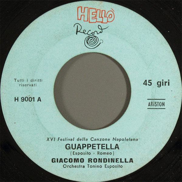 Giacomo Rondinella - Guappetella | Hello Records (H 9001) - 3 Giacomo Rondinella - Guappetella | Hello Records (H 9001) - 3