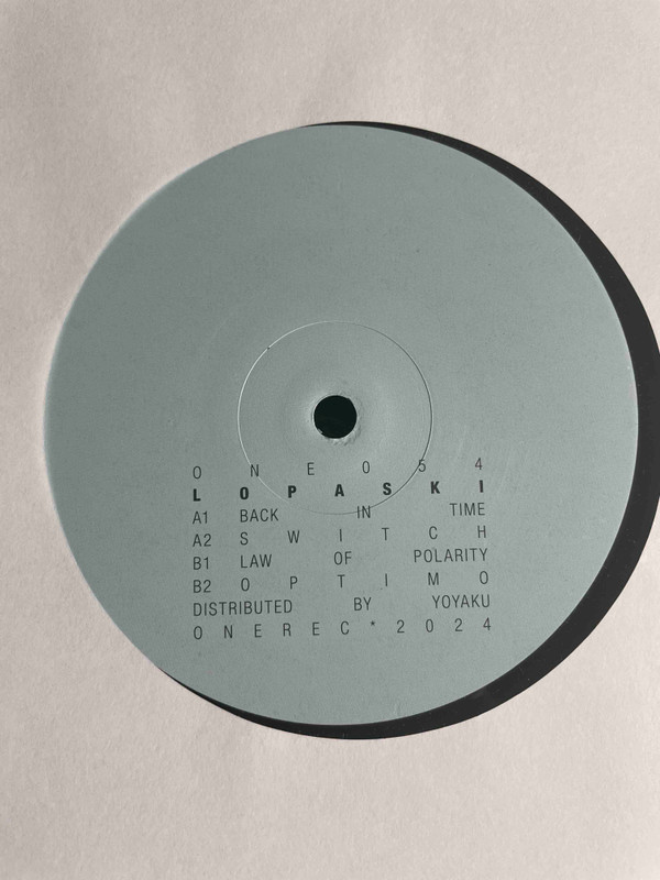 Lopaski - Back In Time | One Records (ONE054) - 2