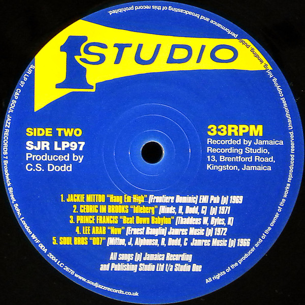 Various - Studio One Funk | Soul Jazz Records (SJR LP97) - 4 Various - Studio One Funk | Soul Jazz Records (SJR LP97) - 4