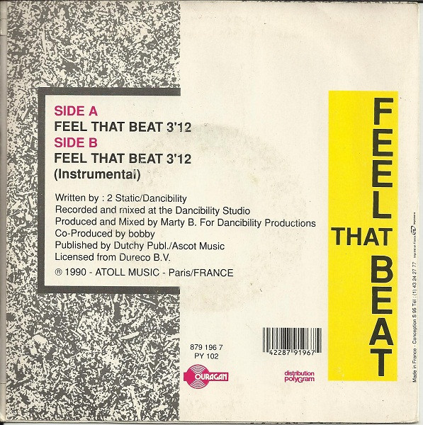 2 Static Feat. Nasty Chat - Feel That Beat | Ouragan (879 196 7) - 2