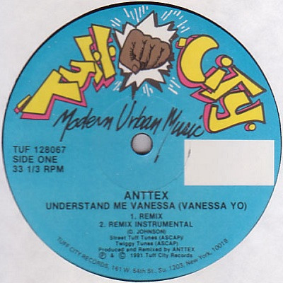 Anttex - Understand Me Vanessa (Vanessa Yo) | Tuff City (TUF 128067) - main