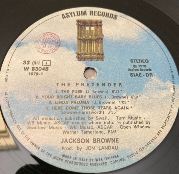 Jackson Browne - The Pretender | Asylum Records (W 53048) - 3