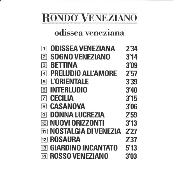 Rondò Veneziano - Odissea Veneziana | BMG (610 529) - 2