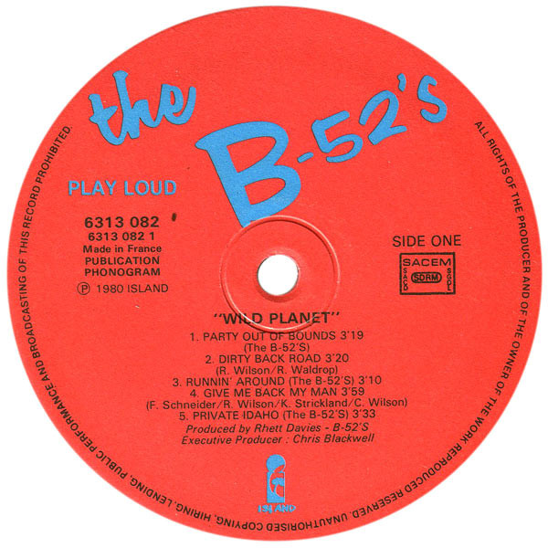 The B-52's - Wild Planet | Island Records (6313 082) - 3