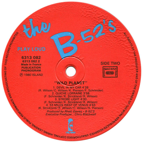The B-52's - Wild Planet | Island Records (6313 082) - 4