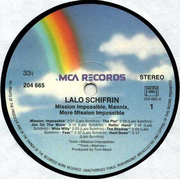 Lalo Schifrin - Mission: Impossible, Mannix, More Mission: Impossible | MCA Records (204 665) - 2 Lalo Schifrin - Mission: Impossible, Mannix, More Mission: Impossible | MCA Records (204 665) - 2