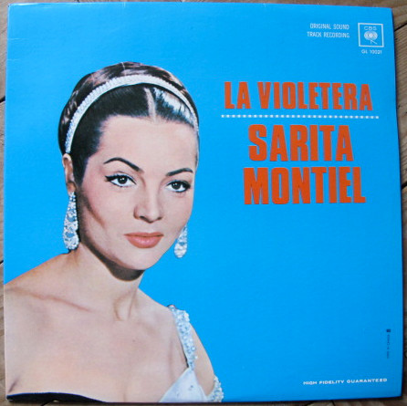 Sara Montiel - La Violetera, Original Sound Track Recording | CBS (GL 10021)