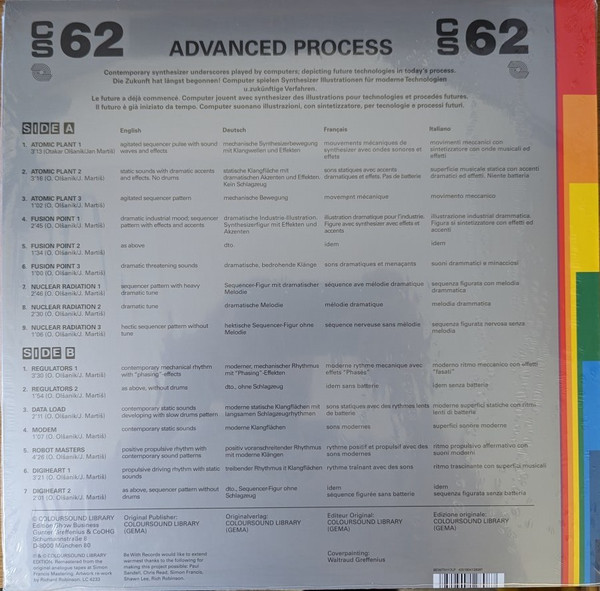 Otakar Olšaník / Jan Martiš - Advanced Process | Coloursound Library (CS62) - 3 Otakar Olšaník / Jan Martiš - Advanced Process | Coloursound Library (CS62) - 3