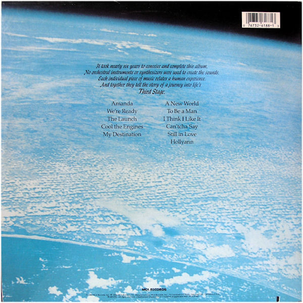 Boston - Third Stage | MCA Records (MCA-6188) - 4