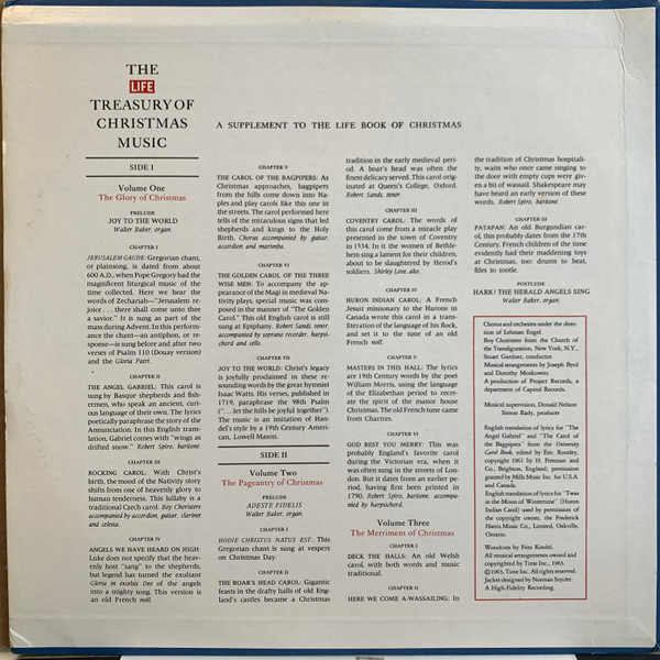 Various - The Life Treasury Of Christmas Music (A Supplement Of The Life Book Of Christmas) | LIFE (TL 100) - 2 Various - The Life Treasury Of Christmas Music (A Supplement Of The Life Book Of Christmas) | LIFE (TL 100) - 2