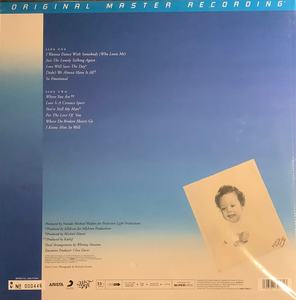 Whitney Houston - Whitney | Mobile Fidelity Sound Lab (MFSV 1-529)