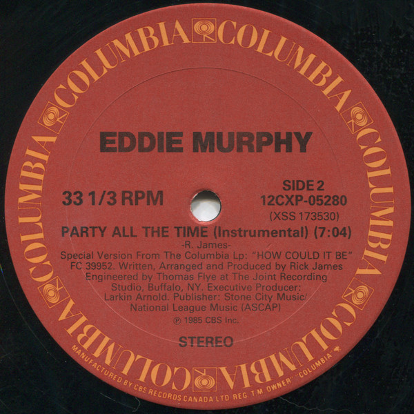 Eddie Murphy - Party All The Time (12") [Vinyl] | Columbia (12CXP-05280) - 4
