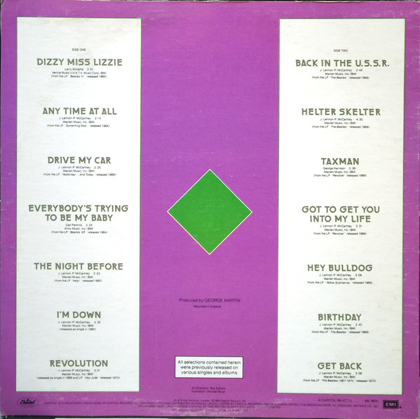 The Beatles - Rock 'n' Roll Music, Volume 2 | Capitol Records (SN-16021) - 2 The Beatles - Rock 'n' Roll Music, Volume 2 | Capitol Records (SN-16021) - 2
