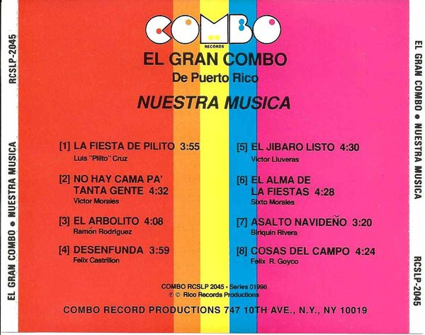 El Gran Combo - Nuestra Musica | Combo Records (RCSLP 2045CD) - 3