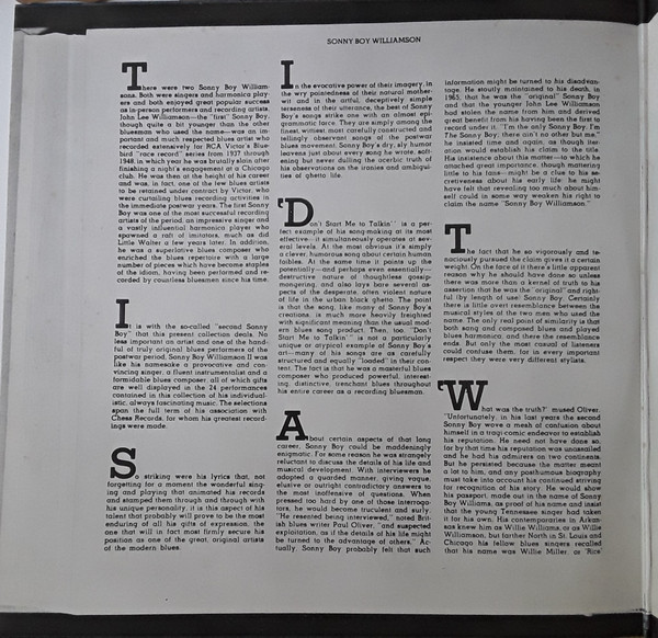 Sonny Boy Williamson - This Is My Story | Chess (CH 50020) - 3
