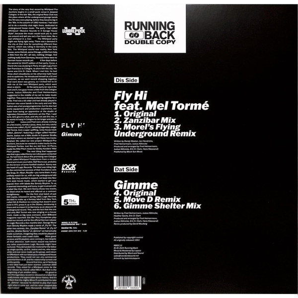 Whirlpool Productions - Fly Hi / Gimme | Running Back (RBDC12) - 2