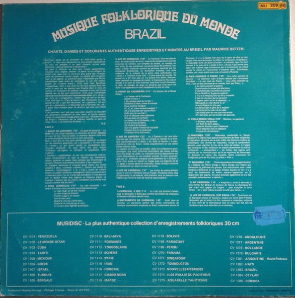Unknown Artist - Brazil | Musidisc (30 CV 1383) - 2 Unknown Artist - Brazil | Musidisc (30 CV 1383) - 2