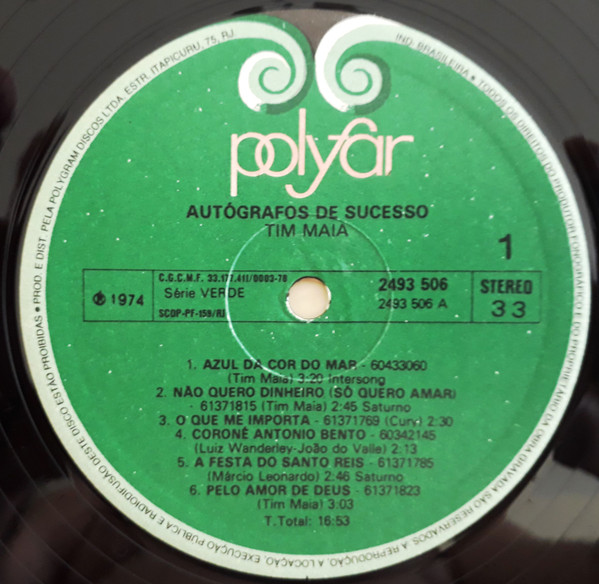Tim Maia - Autógrafos De Sucesso | Polyfar (2493 506) - 3 Tim Maia - Autógrafos De Sucesso | Polyfar (2493 506) - 3