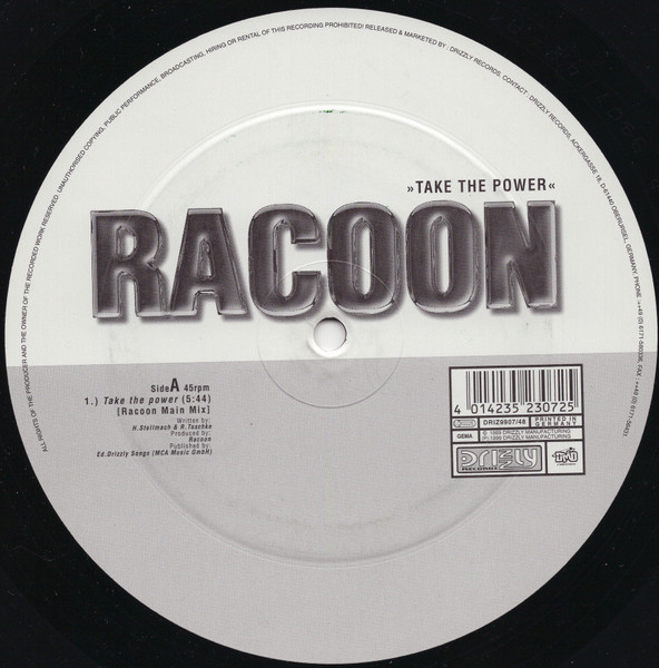 Racoon - Take The Power | Drizzly (DRIZ9907/48) - main