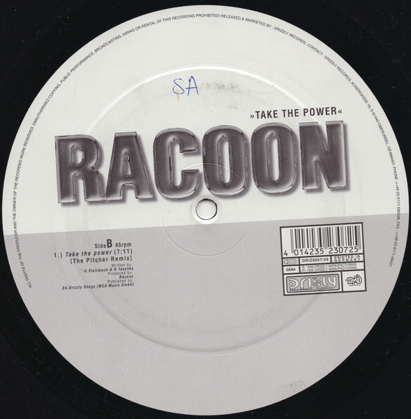 Racoon - Take The Power | Drizzly (DRIZ9907/48) - 2