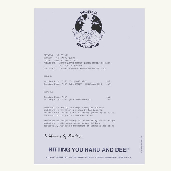 One Man's Quest - Smiling Faces "95" | World Building (WB 003-12) - 2 One Man's Quest - Smiling Faces "95" | World Building (WB 003-12) - 2