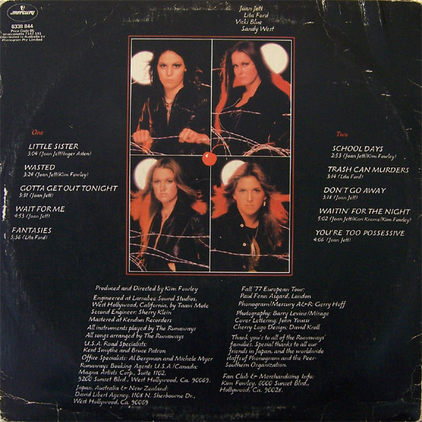 The Runaways - Waitin' For The Night | Mercury (6338 844) - 2 The Runaways - Waitin' For The Night | Mercury (6338 844) - 2