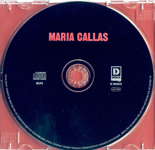 Maria Callas - Sings Her Great Aria's | Disky (SI 903629) - 3