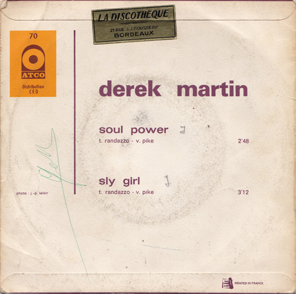 Derek Martin - Soul Power | ATCO Records (70) - 2 Derek Martin - Soul Power | ATCO Records (70) - 2