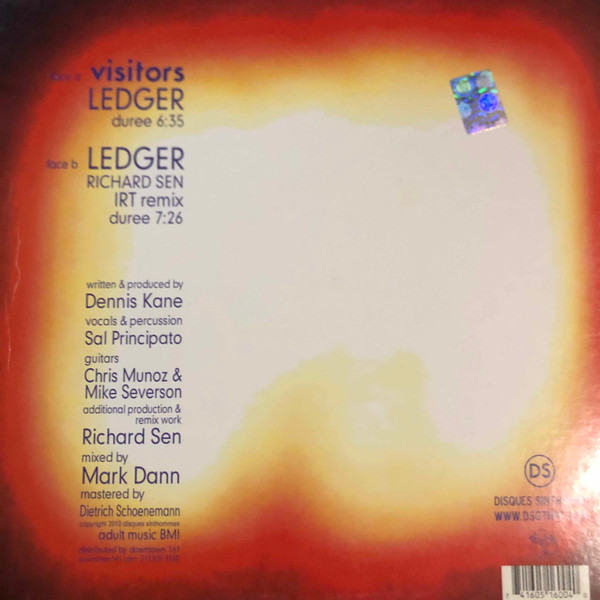 Visitors - Ledger | Disques Sinthomme (DS 004) - 2 Visitors - Ledger | Disques Sinthomme (DS 004) - 2