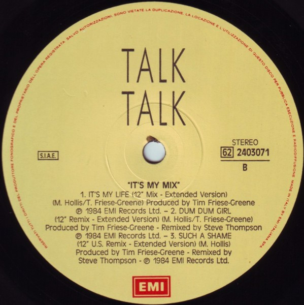 Talk Talk - It's My Mix | EMI (62 2403071) - 4