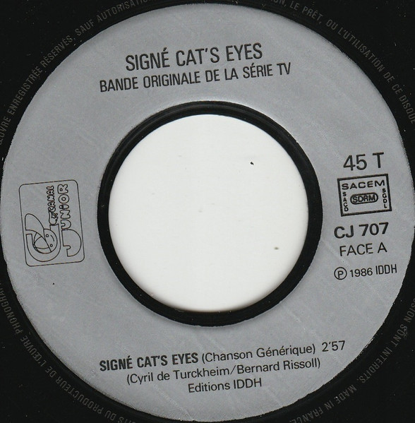 Isabelle Guillard - Signé Cat's Eyes (Le Générique De La Série Télévisée) | Canal Junior (CJ 707) - 3 Isabelle Guillard - Signé Cat's Eyes (Le Générique De La Série Télévisée) | Canal Junior (CJ 707) - 3