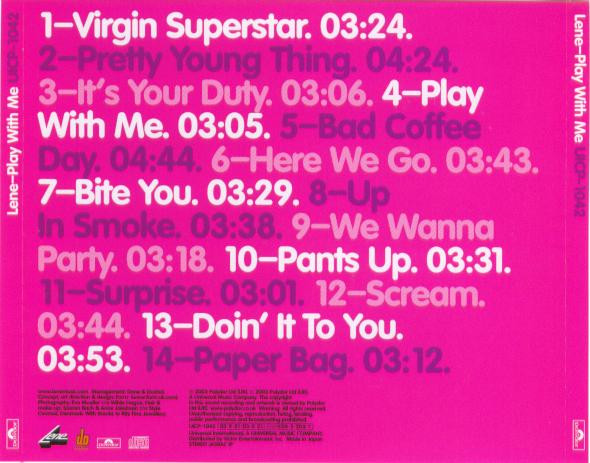 Lene - Play With Me | Polydor (UICP-1042) - 4