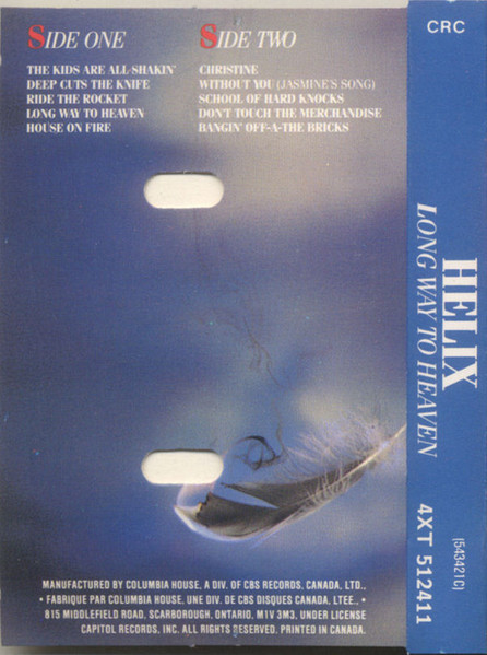 Helix - Long Way To Heaven [Cassette] | Capitol Records (4XT-512411) - 2