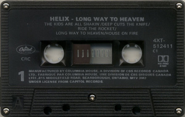 Helix - Long Way To Heaven [Cassette] | Capitol Records (4XT-512411) - 3