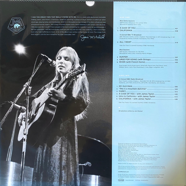 Joni Mitchell - Blue Highlights (RSD2022 - Limited Edition) [Vinyl] | Rhino Records (603497842155) - 3